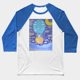 Kawaii Hot Air Ballon Bunny Baseball T-Shirt